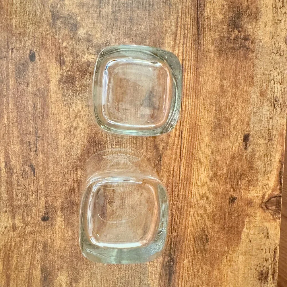 Jack Daniels Whiskey Tumbler Rock Cocktail Glasses Set of 2 Heavy Base